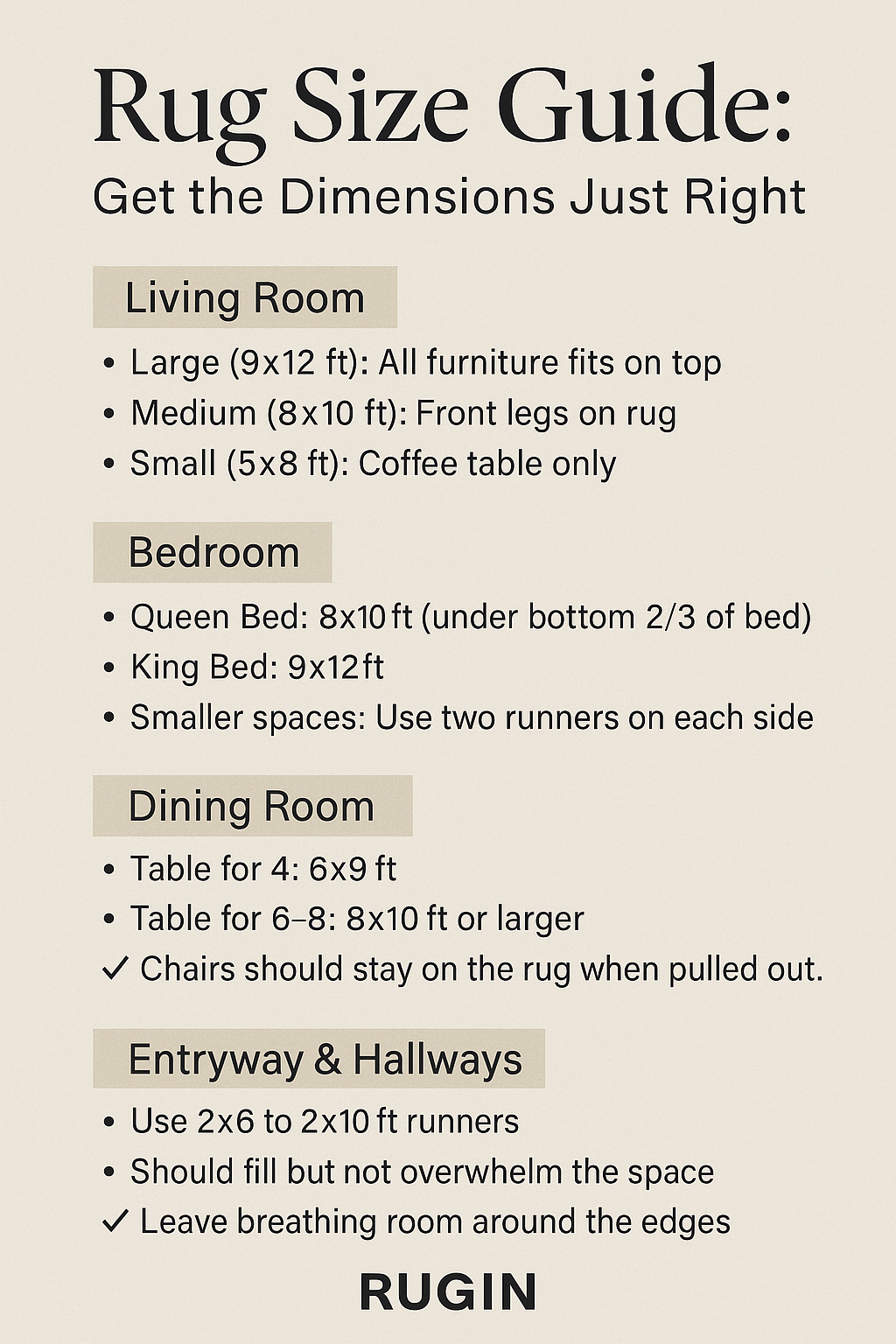 Rug Size Guide: Get the Dimensions Just Right