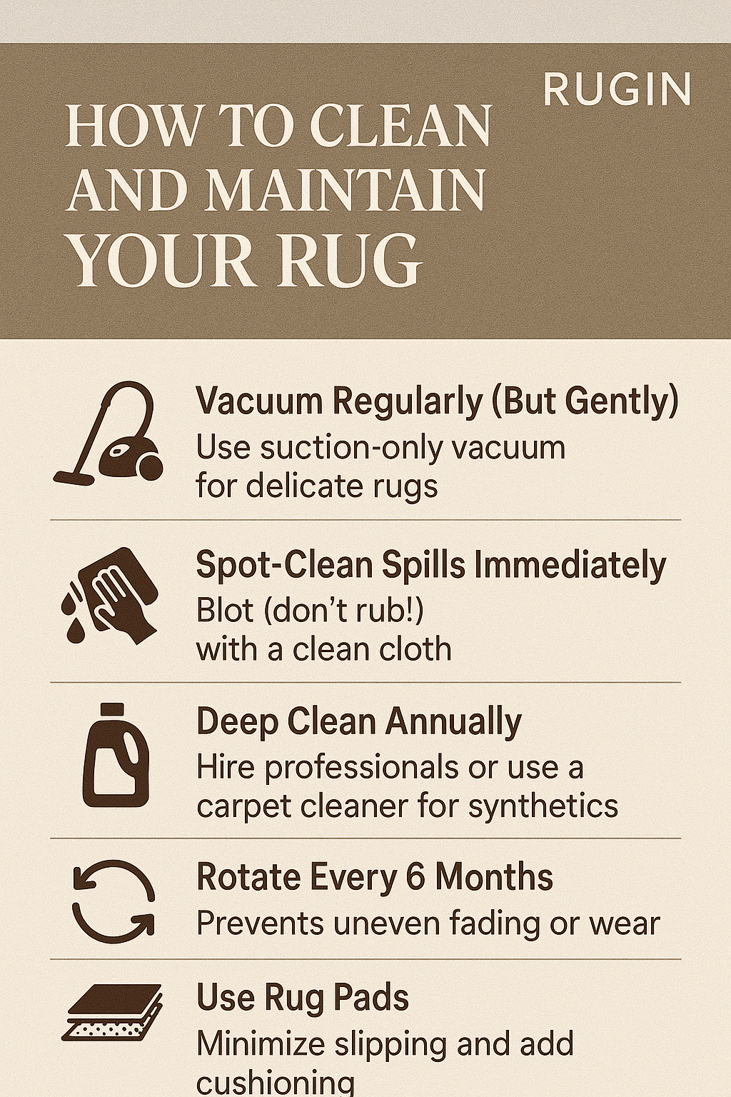How to Clean and Maintain Your Rug