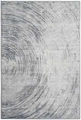 2x3 Modern Abstract Area Rug - Non-Slip Machine Washable Low-Pile Carpet for Living Room, Bedroom, Entryway | Geometric Door Mat, Indoor Decor Small Spaces Kitchen
