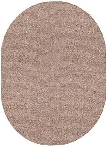 Ambiant Broadway Collection Pet Friendly Indoor Outdoor Area Rugs Beige - 10' x 12' Oval, Stain & Fade Resistant, Easy Care, Pet & Kids Friendly, Made in USA, Perfect for Weddings & Everyday Use!