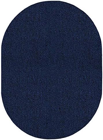 Ambiant Broadway Collection Pet Friendly Indoor Outdoor Area Rugs Blue - 2' x 12' Oval, Stain & Fade Resistant, Easy Care, Pet & Kids Friendly, Made in USA, Perfect for Weddings & Everyday Use!