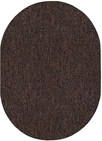 Ambiant Broadway Collection Pet Friendly Indoor Outdoor Area Rugs Brown - 12' x 15' Oval, Stain & Fade Resistant, Easy Care, Pet & Kids Friendly, Made in USA, Perfect for Weddings & Everyday Use!