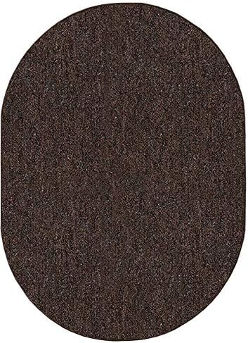 Ambiant Broadway Collection Pet Friendly Indoor Outdoor Area Rugs Brown - 5' x 8' Oval, Stain & Fade Resistant, Easy Care, Pet & Kids Friendly, Made in USA, Perfect for Weddings & Everyday Use!