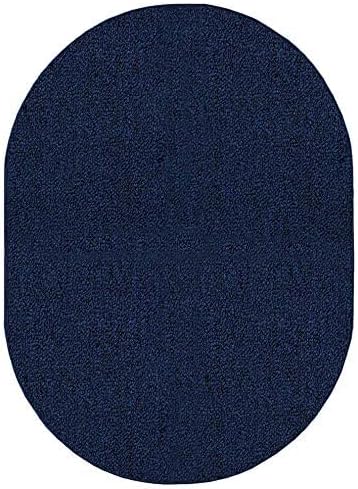 Ambiant Broadway Collection Pet Friendly Indoor Outdoor Area Rugs Blue - 4' x 6' Oval, Stain & Fade Resistant, Easy Care, Pet & Kids Friendly, Made in USA, Perfect for Weddings & Everyday Use!