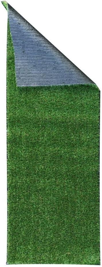 Sweethome Meadowland Collection Indoor and Outdoor Artificial Green Lawn Grass Turf Area Rug 20" X 59" Green Artificial Grass/Pet mat with Rubber Backed