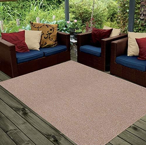Ambiant Broadway Collection Pet Friendly Indoor Outdoor Area Rugs Beige - 2' x 12' Runner, Stain & Fade Resistant, Easy Care, Pet & Kids Friendly, Made in USA, Perfect for Weddings & Everyday Use!