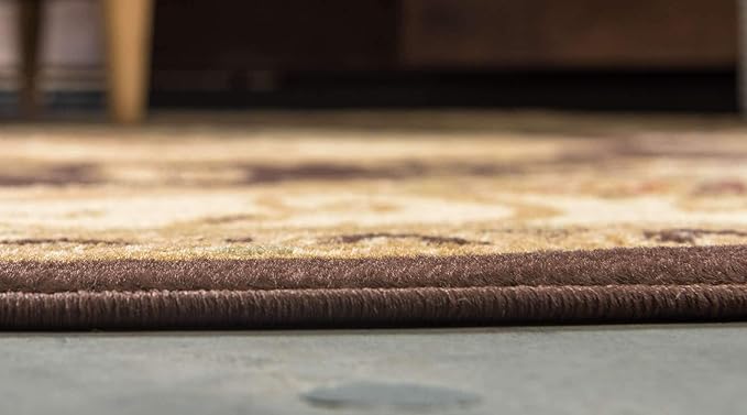 Unique Loom Versailles Collection Traditional Classic Floral Motif Area Rug (2' 2 x 6' 0 Runner, Brown/ Ivory)