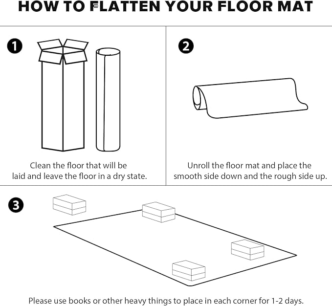 Clear Chair Mat, 3'×5'Floor Mats for Home, Durable Non-Slip Hard Floor Protector, PVC Waterproof Floor Protetor for Kitchen, Bedroom, Pet Litter Mat