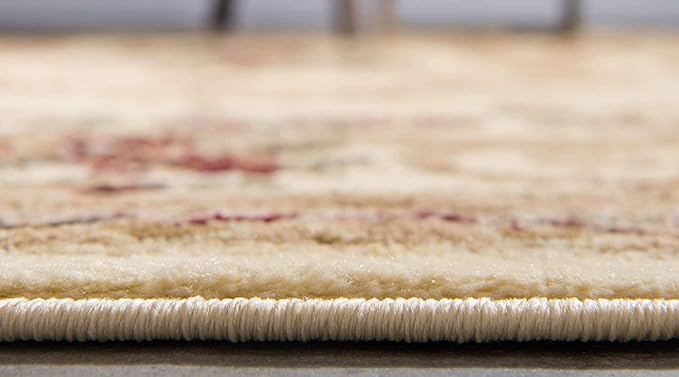 Unique Loom Versailles Collection Traditional Classic Floral Motif Area Rug (2' 2 x 6' 0 Runner, Ivory/ Tan)