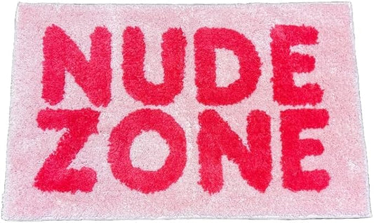 20x31 - Non Slip Bathroom Runner - Absorbent Shower Mat - Quick Dry - Pink Bath Rug