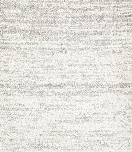 SAFAVIEH Adirondack Collection Runner Rug - 2'6" x 8', Ivory & Silver, Modern Ombre Design, Non-Shedding & Easy Care, Ideal for High Traffic Areas in Living Room, Bedroom (ADR113B)