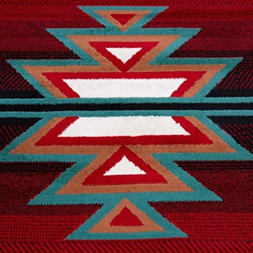 Home Dynamix Sagrada Southwest Area Rug 3x5 Black/Red/Ivory