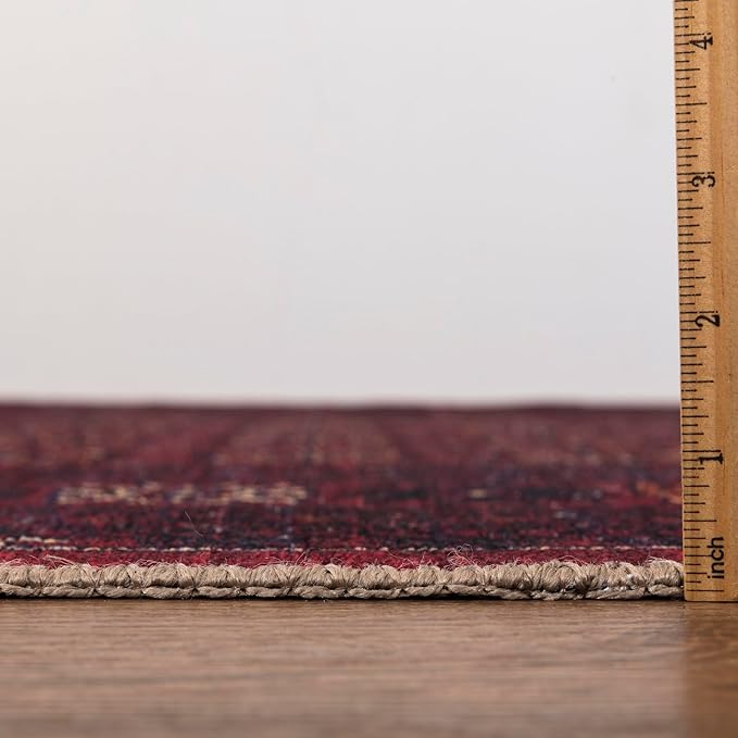 Keen Home Design 2x10 Rug - Machine Washable Runner Rug with Non-Slip Backing, Ideal for Hallway, Entryway, Kitchen, Laundry Room - Vintage, Easy Clean, Durable, Low Pile Rug - (2'6" x 10')