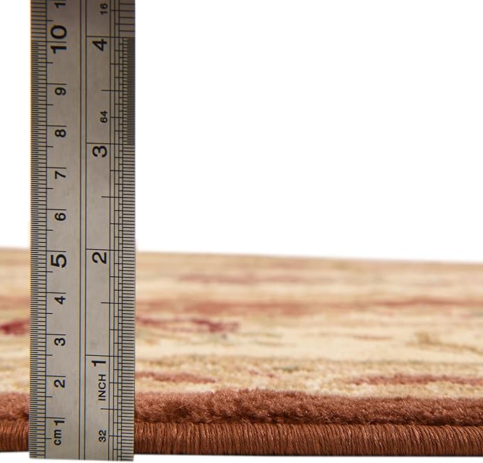 Unique Loom Versailles Collection Traditional Classic Floral Motif Area Rug (2' 2 x 6' 0 Runner, Terracotta/ Ivory)
