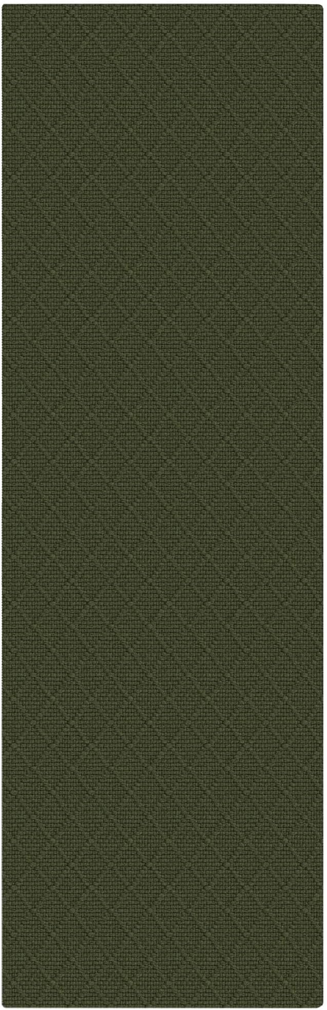 KOZYFLY Runner Rug 2x6 Ft Washable Runners for Hallways Non Slip Rubber Backed Kitchen Runners, Cotton Entryway Runner Indoor, Floor Carpet for Hallway Kitchen Entryway Bedroom, Dark Green