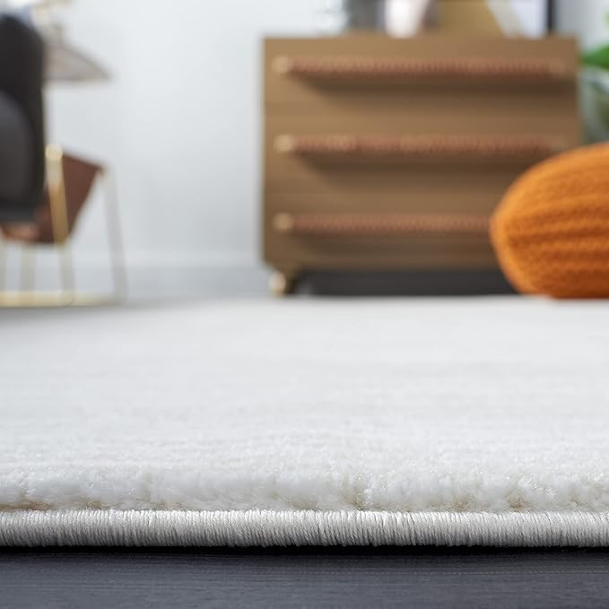 SAFAVIEH Vision Collection Runner Rug - 18' Runner, Ivory, Contemporary Design, Stain Resistant, Ideal for High Traffic Areas in Hallway, Bathroom & Kitchen (VSN606J-218)