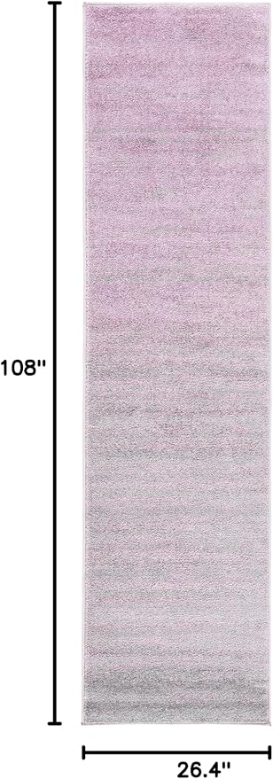 SAFAVIEH Adirondack Collection Runner Rug - 2'2" x 9', Purple & Green, Modern Ombre Design, Non-Shedding & Easy Care, Ideal for High Traffic Areas in Living Room, Bedroom (ADR113V)