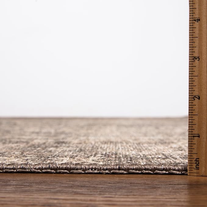 Keen Home Design 2x7 Rug - Machine Washable Runner Rug with Non-Slip Backing, Ideal for Hallway, Entryway, Kitchen, Laundry Room - Vintage, Easy Clean, Durable, Low Pile Rug - (2'6" x 7')