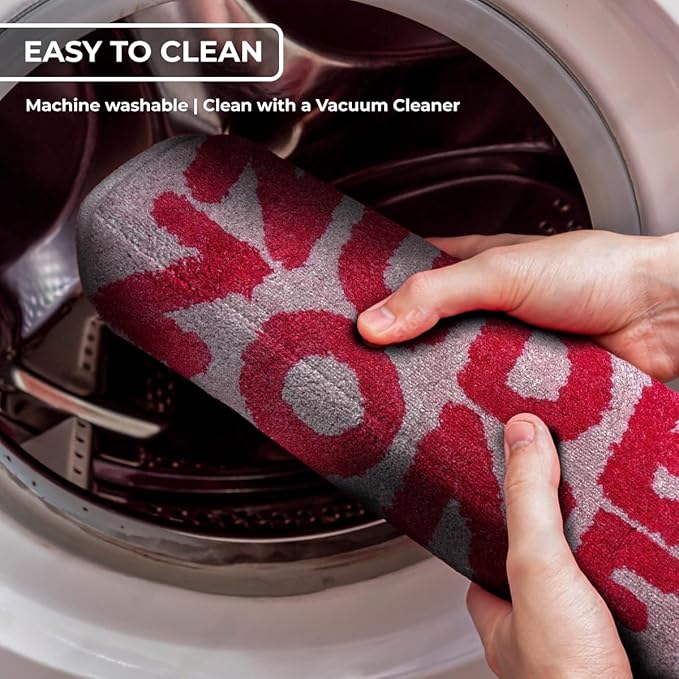 20x31 - Non Slip Bathroom Runner - Absorbent Shower Mat - Quick Dry - Pink Bath Rug
