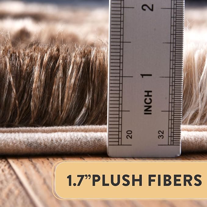 Fluffy Rug for Living Room,Furry Carpet for Teen,Shaggy Rug for Nursery Room, Hot Pink Fuzzy Plush Rug for Dorm, Rectangle Shag Rug 9x12 Feet