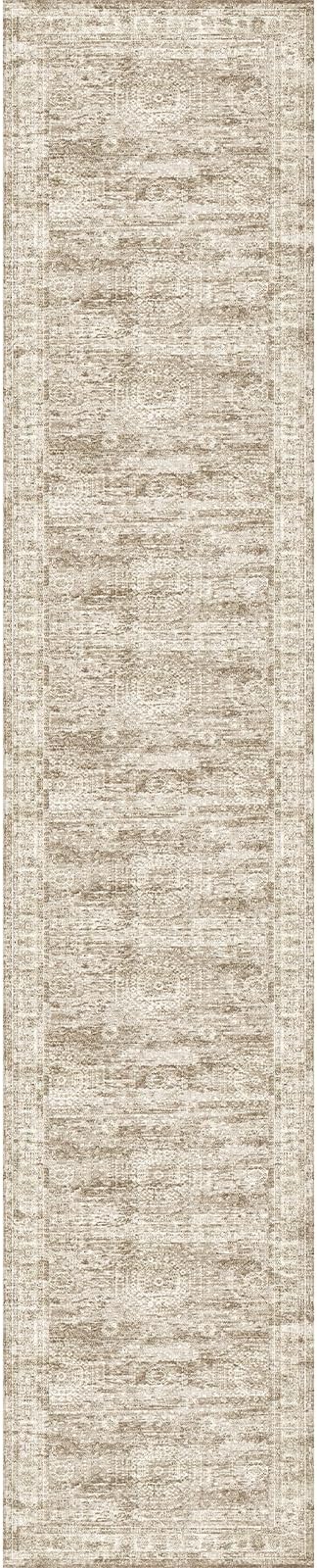 Runner Rug 2'x10' Washable Non-Slip Runner Rugs for Kitchen Bathroom Laundry Room Brown Vintage Floor Carpet Runners for Hallway Entryway