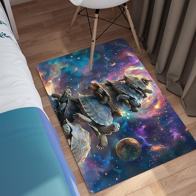 Sea Turtle Rugs - Sea Turtle for Kids Boys Coastal Rug for Bedroom Ocean Life Theme Decor Ocean Carpet Rug, 35 x 23 Inches