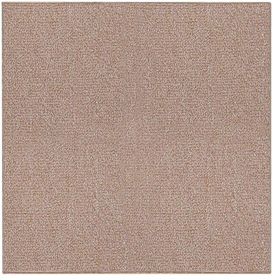 Ambiant Broadway Collection Pet Friendly Indoor Outdoor Area Rugs Beige - 8' Square, Stain & Fade Resistant, Easy Care, Pet & Kids Friendly, Made in USA, Perfect for Weddings & Everyday Use!
