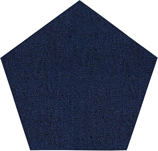 Ambiant Broadway Collection Pet Friendly Indoor Outdoor Area Rugs Blue - 10' Pentagon, Stain & Fade Resistant, Easy Care, Pet & Kids Friendly, Made in USA, Perfect for Weddings & Everyday Use!