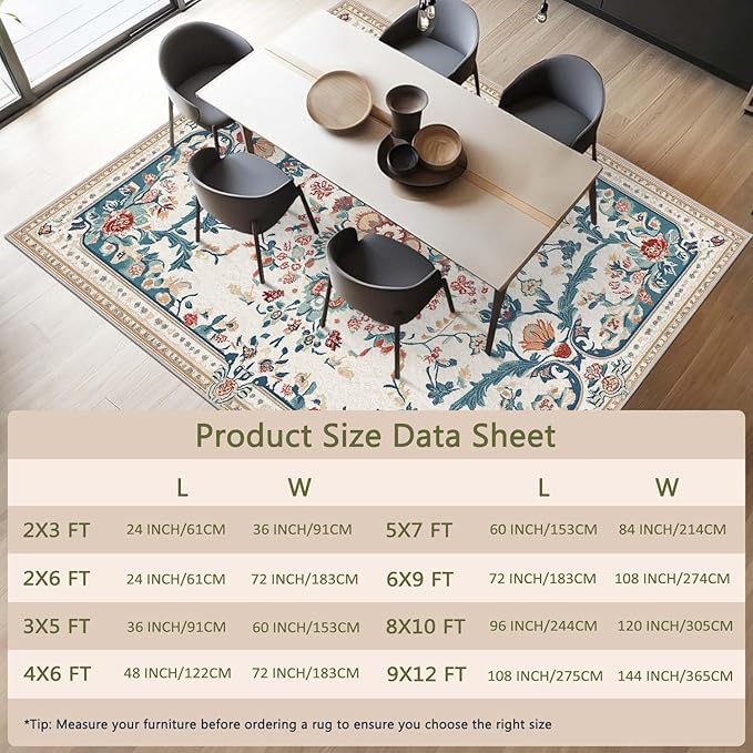 2x3 Entryway Rug Boho Beige Area Rug Indoor Entrance Non Slip Door Mat Stain Resistant Washable Machine Soft Low Pile Small Carpet Bathroom Kitchen