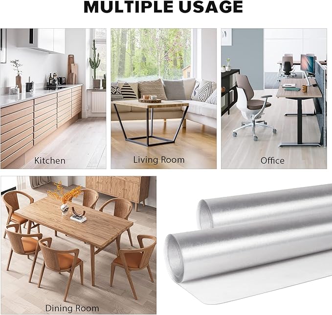 Clear Chair Mat, 3'×5'Floor Mats for Home, Durable Non-Slip Hard Floor Protector, PVC Waterproof Floor Protetor for Kitchen, Bedroom, Pet Litter Mat