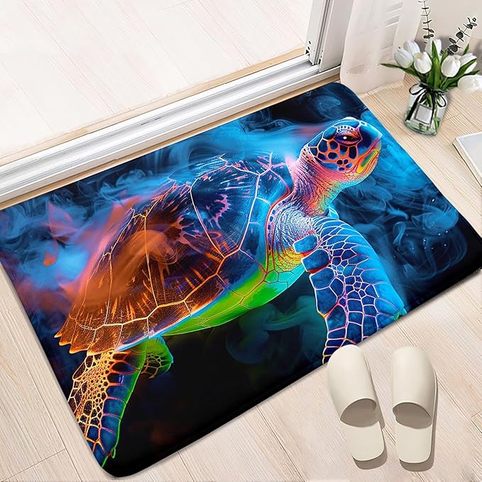 Sea Turtle Rugs - Sea Turtle for Kids Boys Coastal Rug for Bedroom Ocean Life Theme Decor Ocean Carpet Rug, 2'×3'