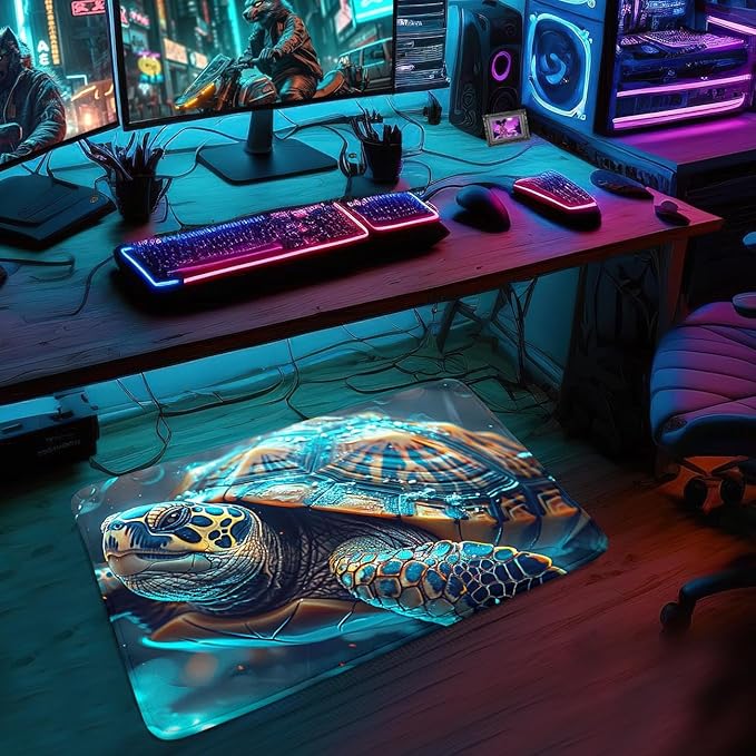 Sea Turtles Rug - Seafloor Turtle Area Rug for Kids Ocean Life Turtles Carpet Rugs for Bedroom Living Room Kids Room Decor, 35 in x 23 in