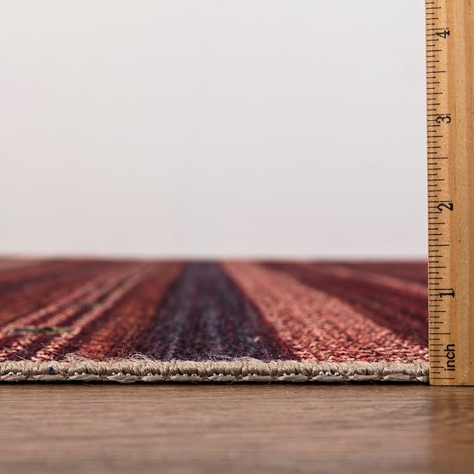 Keen Home Design 2x10 Rug - Machine Washable Runner Rug with Non-Slip Backing, Ideal for Hallway, Entryway, Kitchen, Laundry Room - Vintage, Easy Clean, Durable, Low Pile Rug - (2'6" x 10')