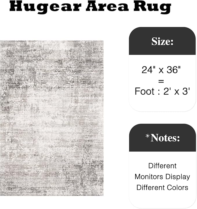 2x3 Entry Rug Machine Washable Small Area Rug Grey Rugs Entrance Door Mat Abstract Low Pile Carpet Kitchen Bedroom Office Non Slip