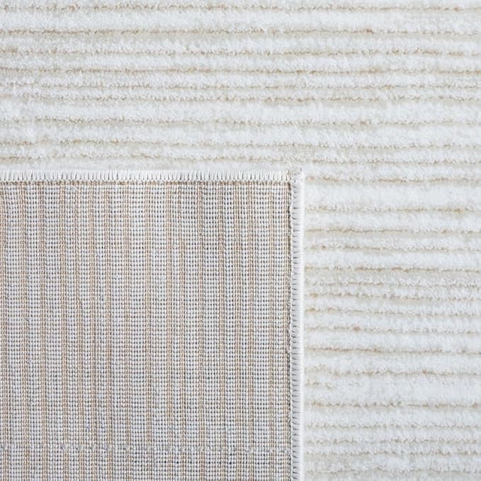 SAFAVIEH Vision Collection Runner Rug - 16' Runner, Ivory, Contemporary Design, Stain Resistant, Ideal for High Traffic Areas in Hallway, Bathroom & Kitchen (VSN606J-216)