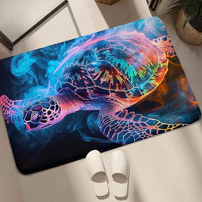 Sea Turtles Rugs - Sea Turtle for Kids Boys Coastal Rug for Bedroom Ocean Life Theme Decor Ocean Carpet Rug, 2'×3'