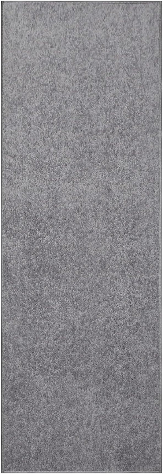 Furnish my Place Modern Indoor/Outdoor Commercial Solid Color Rug - Grey, 3' x 10', Runner, Pet and Kids Friendly Rug. Made in USA, Area Rugs Great for Kids, Pets, Event, Wedding