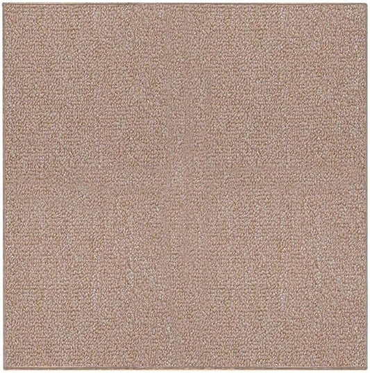 Ambiant Broadway Collection Pet Friendly Indoor Outdoor Area Rugs Beige - 4' Square, Stain & Fade Resistant, Easy Care, Pet & Kids Friendly, Made in USA, Perfect for Weddings & Everyday Use!