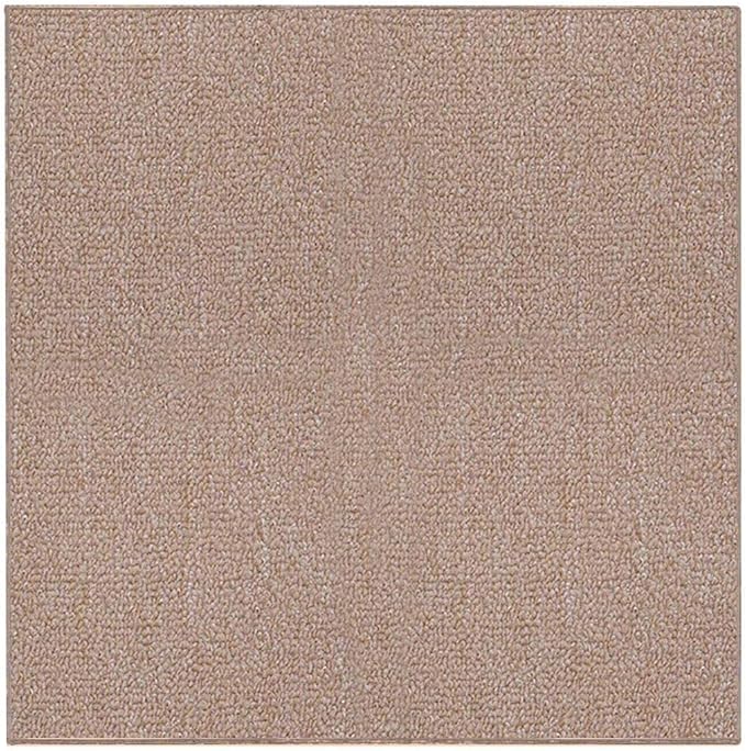 Ambiant Broadway Collection Pet Friendly Indoor Outdoor Area Rugs Beige - 12' Square-Stain Resistant Elegance Polypropylene, Easy Machine Wash Care- Perfect for Weddings & Everyday Use!