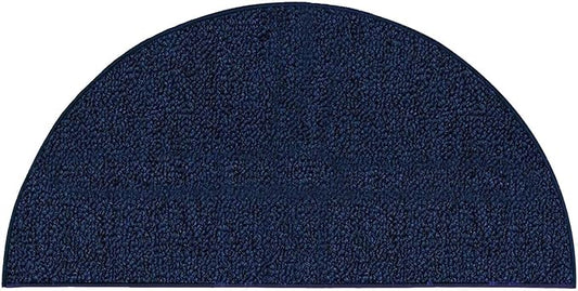 Ambiant Broadway Collection Pet Friendly Indoor Outdoor Area Rugs Blue - 42'' x 84'' Half Round, Stain & Fade Resistant, Easy Care, Pet & Kids Friendly, Made in USA, Perfect for Weddings