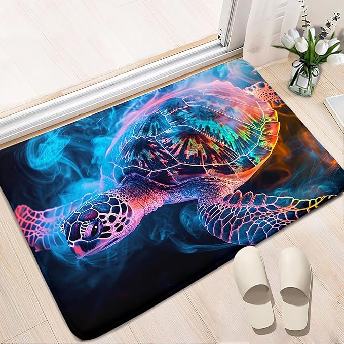 Sea Turtles Rugs - Sea Turtle for Kids Boys Coastal Rug for Bedroom Ocean Life Theme Decor Ocean Carpet Rug, 2'×3'