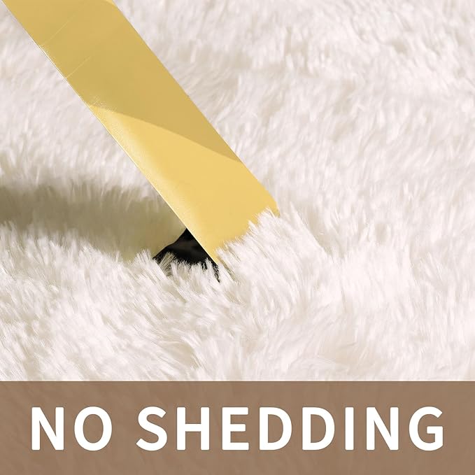 Sour Lemon 8x10 Area Rugs for Bedroom, Living Room Fluffy Rug, Large Area Rug Shag Shaggy Carpet Soft Plush Furry Bedside Rugs, Machine Washable Area Rugs for Kids Girls Boys Home Decor Anti Slip
