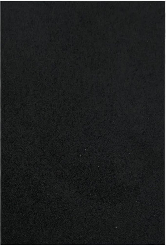 Furnish my Place Modern Indoor/Outdoor Commercial Solid Color Rug - Black, 3' x 6', Rectangular, Pet and Kids Friendly Rug. Made in USA, Area Rugs Great for Kids, Pets, Event, Wedding