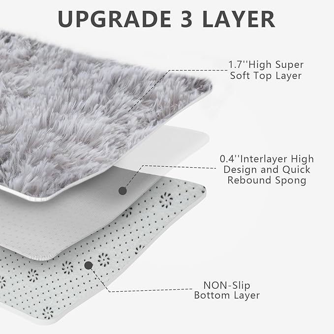 10X14 Large Area Rugs for Living Room Bedroom,Big Shag Rug for Bedroom Dorm,Soft Fluffy Indoor Carpet Nursery Rugs for Kids Girls Room Home Decor