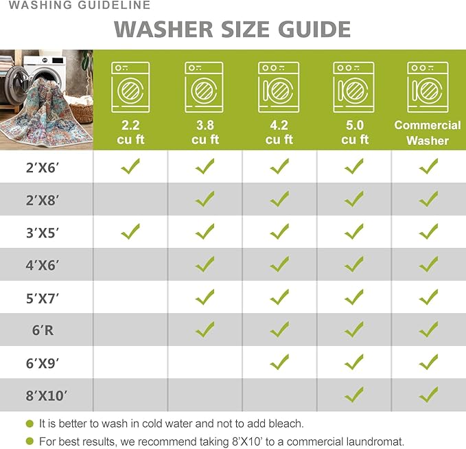 Washable Runner Rug 2x6 Non Slip Machine Washable Vintage Hallway Runner Rug, Low Pile Lightweight Rugs for Entryway, Corridor and Kitchen