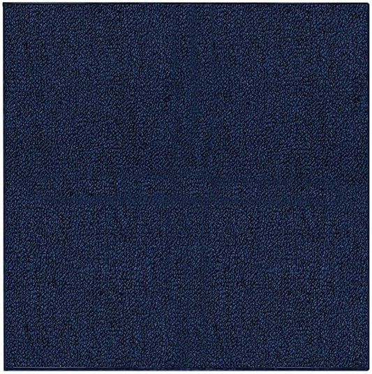 Ambiant Broadway Collection Pet Friendly Indoor Outdoor Area Rugs Blue - 3' Square, Stain & Fade Resistant, Easy Care, Pet & Kids Friendly, Made in USA, Perfect for Weddings & Everyday Use!