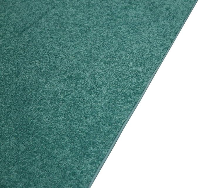 Furnish my Place Modern Plush Solid Color Rug - Teal, 2' x 24', Pet and Kids Friendly Rug. Made in USA, Area Rugs Great for Kids, Pets, Event, Wedding