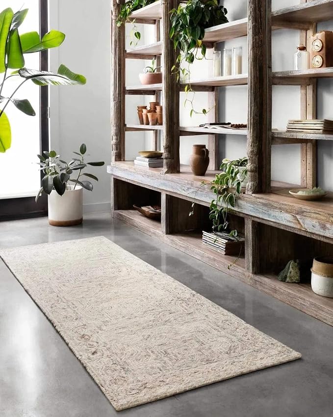 Loloi II Ziva Collection ZV-01 Neutral 2'-6" x 9'-9" Runner Rug