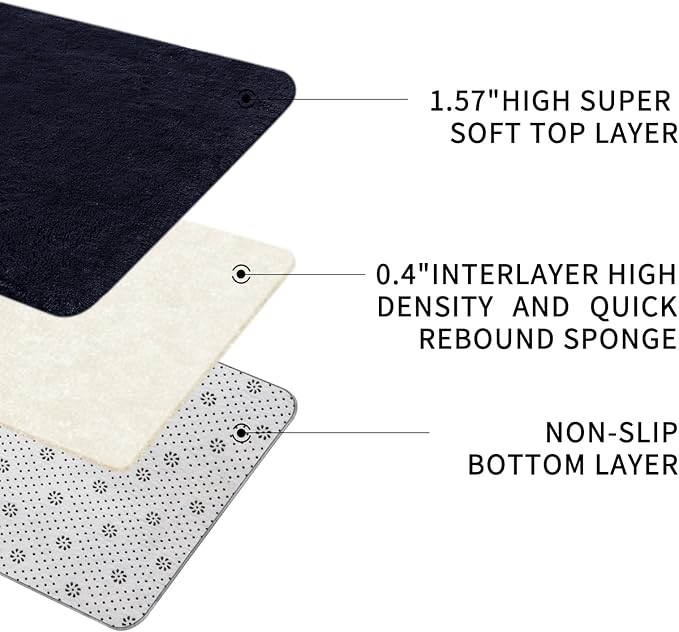 Sour Lemon 8x10 Area Rugs for Bedroom, Living Room Fluffy Rug, Large Area Rug Shag Shaggy Carpet Soft Plush Furry Bedside Rug, Machine Washable Area Rugs for Kids Girls Boys Home Decor Anti Slip