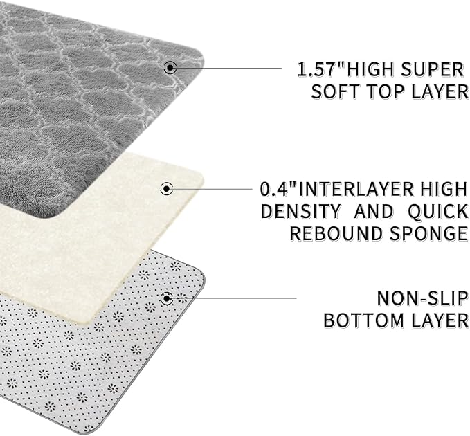 Sour Lemon Area Rugs 9x12 Living Room, Large Area Rug Shag Shaggy Carpet Soft Plush Furry Bedside Rug, Machine Washable Area Rugs for Bedroom Kids Girls Boys Home Decor Anti Slip